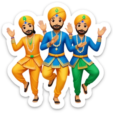 Sikh  Punjabi music bhangra sticker
