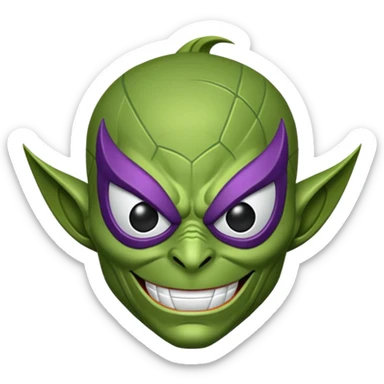 green goblin spider man sticker