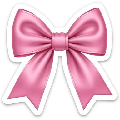 Moño rosa  sticker