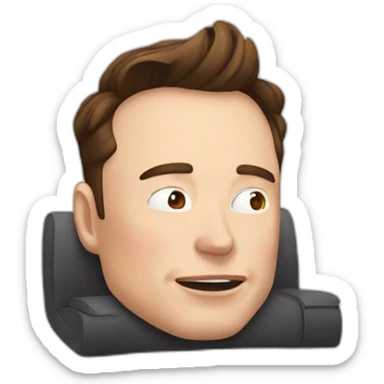 Elon musk slipping sticker