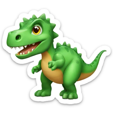 dinosaur developing software sticker