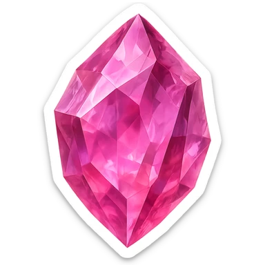pink crystal, no background sticker