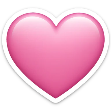 pink heart  sticker