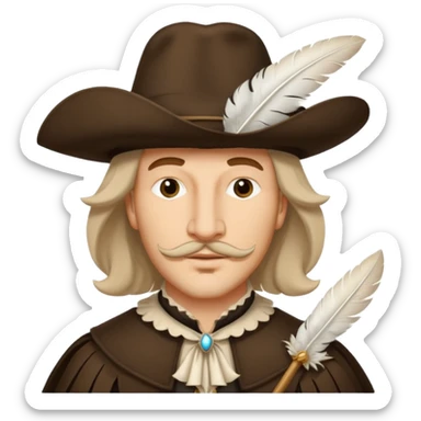 Cyrano de Bergerac with plume sticker