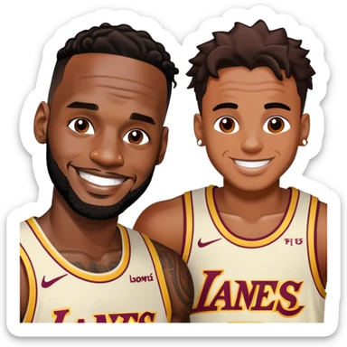 LeBron and Playboicarti  sticker