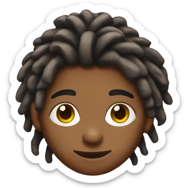 Brown skinned boy with dreads sticker