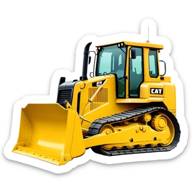 Bulldozer - CAT D6T (Model Year: 2021) (Iconic colour: Yellow) sticker