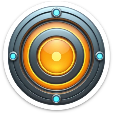 futuristic portal door sticker