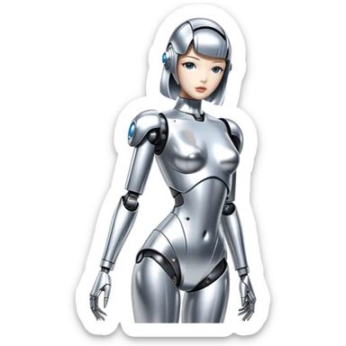 Sorayama sexy robot glossy sfw sticker
