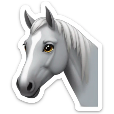 Caballo gris sticker