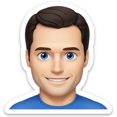 Henry Cavill with blue eyes sticker