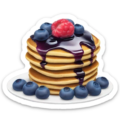 Blueberry pancakes  sticker