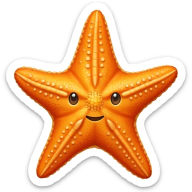 Starfish without the face  sticker