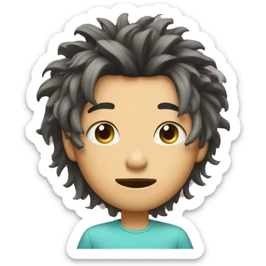 tearing hair out sticker