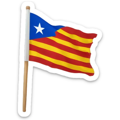 estelada (flag of the catalan independentists) sticker