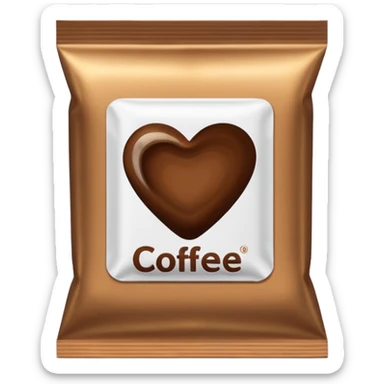 coffee packet sticker