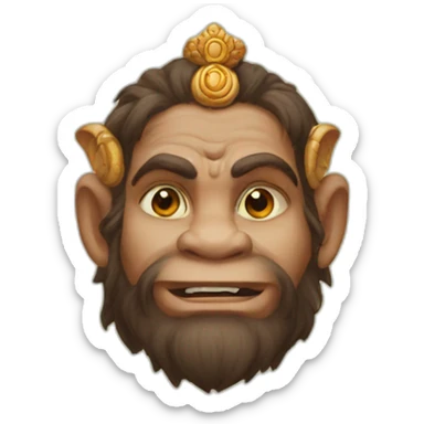 Hanuman with me sticker