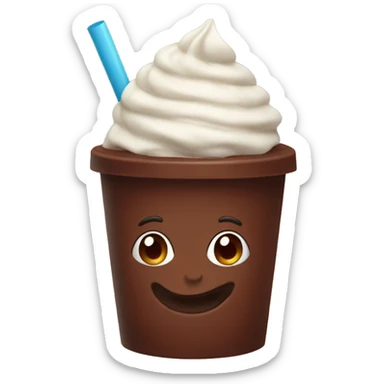 Draw chocolate with shake sticker