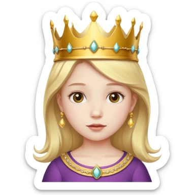 royal girl child sticker
