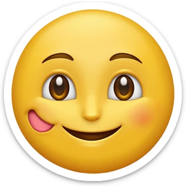 Un emoji qui pleure et qui sourit sticker