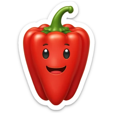 red capsicum  sticker
