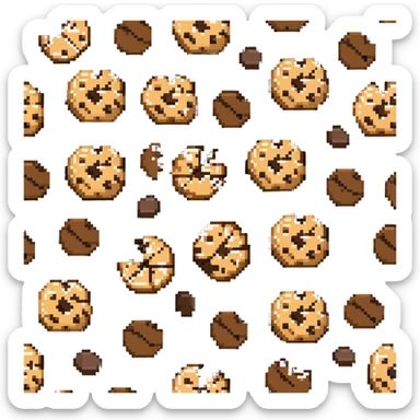 chocolate chip cookie sticker