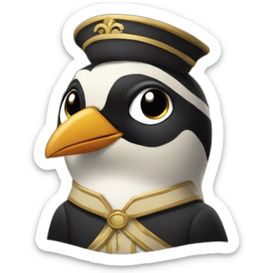 Femelle du pingouin châtain sticker