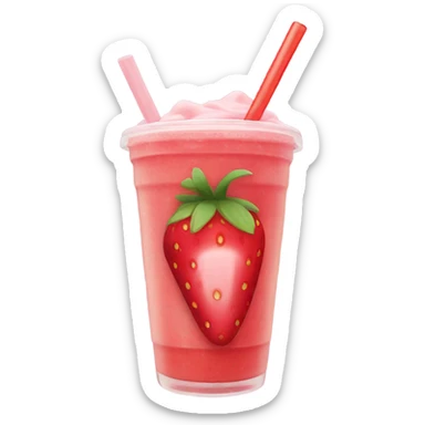 Strawberry boba sticker