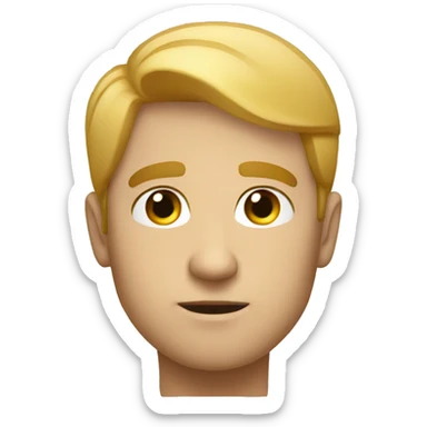 "thoughtful white guy stares into distance" sticker