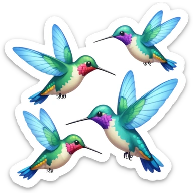 Más allá donde Cantan y danzan las mariposas y los colibrís resuenan los cantos del cielo sticker