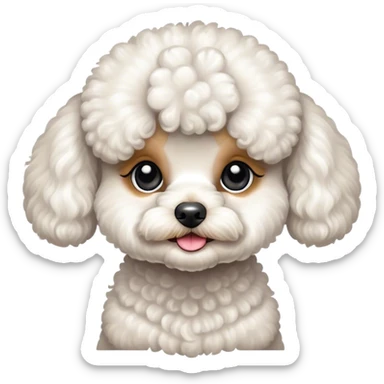 toy poodle sticker