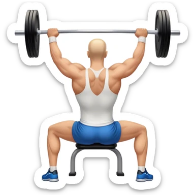 upper-back row exercise sticker
