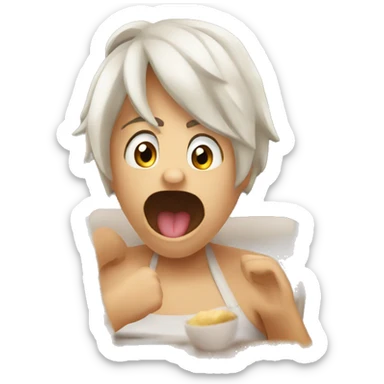 emoji enfadado sacando la lengua  sticker