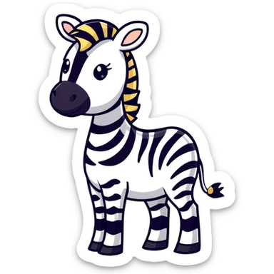 Zebra sticker