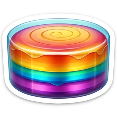Transparent Jelly Cake sticker