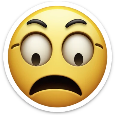 Disturbed dizzy angry smiley emoji sticker