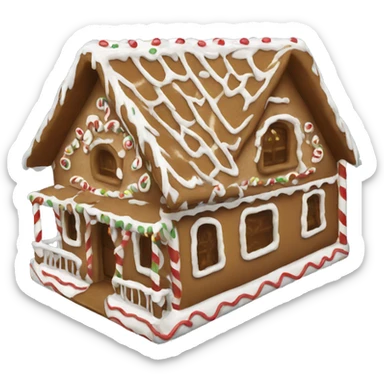 gingerbread house sticker