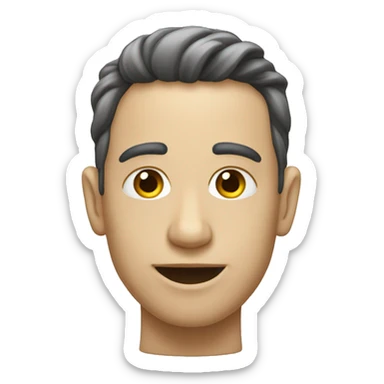 Une tête qui sort des toilette sticker