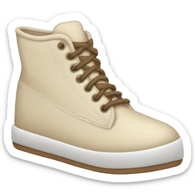 beige shoe sticker