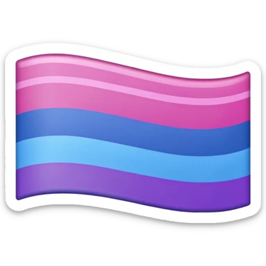 A bisexual flag sticker