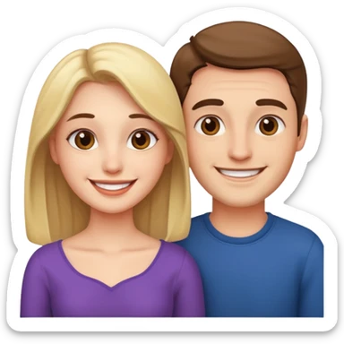Netflix and Chill — man and woman as a romantic couple sticker
