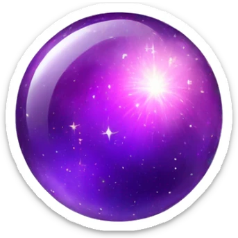 magic wishes galaxy y cristal ball sticker