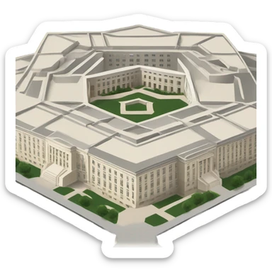 The Pentagon, usa building sticker