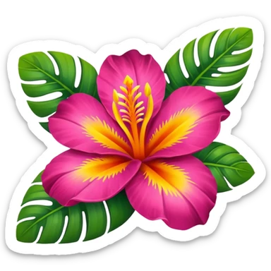 Tropical sticker