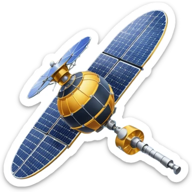 a full view of  Satellite sticker