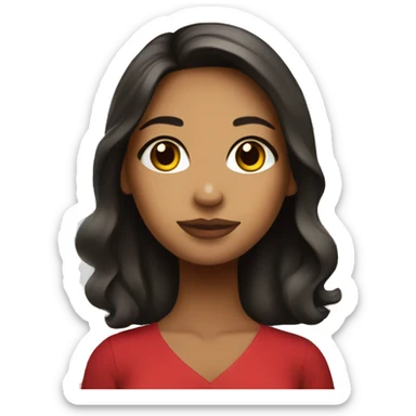 Latina girl with puerto Rico flag sticker