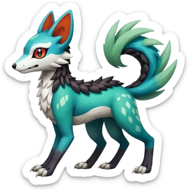 Meloetta-Vernid-Trico-Sergal-Protogen-Primagen-Pokémon-Fakémon-creature sticker