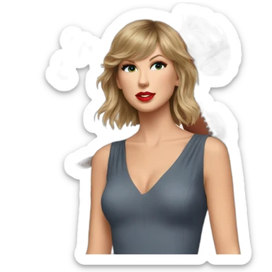 Taylor swift watching nfl sticker