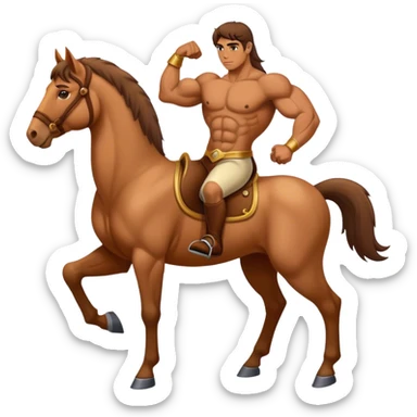 centaur a creature half horse and half human sticker