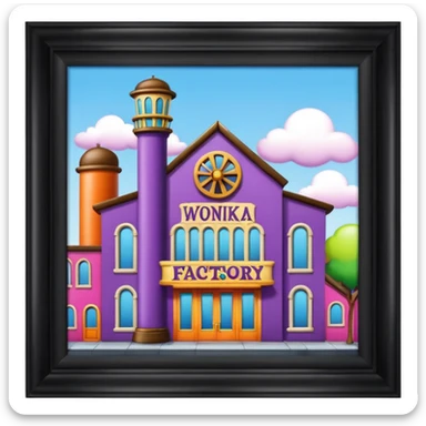 Wonka factory store sticker